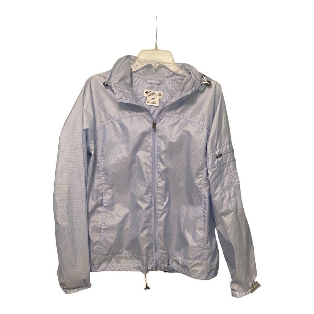 Columbia Packable Women's Blue Full Zip Windbreaker Jacket M (See Description)